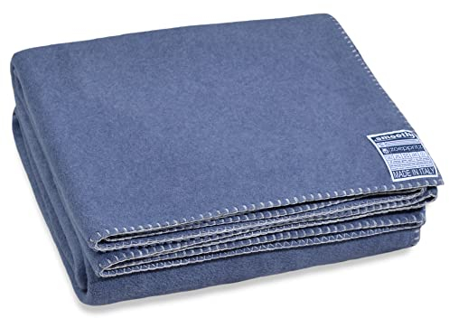 Zoeppritz since 1828 Smoothy Fleece-Decke – Flauschige Kuscheldecke aus Polarfleece - vegan – 140x190cm – 540 Indigo