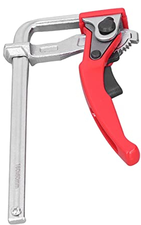 Ratschen-Tischklemme, Zwinge, Tischzwinge, Hebelzwinge aus Stahl, 540 lbs Maximale Klemmkraft, 16 cm Maximale Öffnung, Spannelement für Multifunktionstische, zum Schleifen, Schneiden