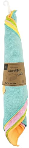 IDEA HOME Paños de Microfibra para Coche 5 piezas - Paño de Secado para Coche - Paños para la Limpieza del Hogar y el Cuidado del Coche, Ideal para la Limpieza de Vehículos y Motos, 40x40 cm