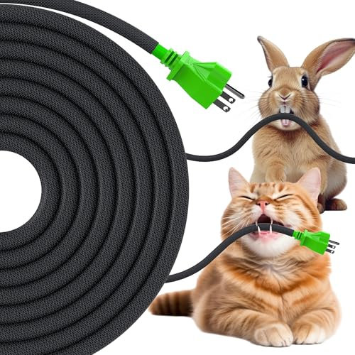 REFLYING 3 Meters-8mm Self Wrap Cable Sleeve, Dogs Cats Cord Protector, Hiding 1 Wire, Cable Tidy Solution Prevent Pets from Chewing Cable Wires, Expandable Braided Sleeve, Black