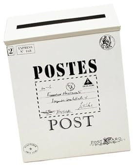 NSTVVEE Cassetta Postale da Parete, Porta giornali, Cassetta Postale, Grande capacità, Vintage, da Appendere alla Parete, per Esterni, Cortile, cancello, per ricevere la Posta (Beige)