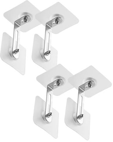 JECOMPRIS 4piezas Dispositivo Anticaída Sin Perforar Anclajes Antivuelco Para Muebles Fijación De Estanterías y Armarios Pared Para Seguridad Infantil Dormitorios