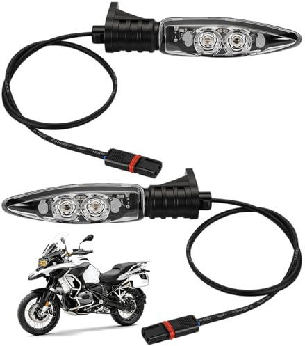 LDLRevX Intermitente para Motos para BMW R1200GS R1250GS S1000RR F800GS F700GS G310R G310GS etc. OEM 63138522499 Indicador de Dirección, juego de 2
