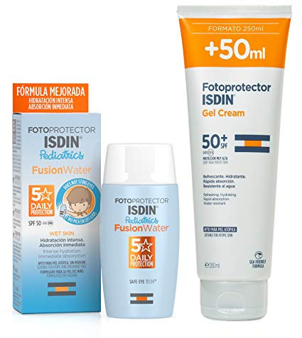 ISDIN Fotoprotector Gel Cream SPF 50+ Isdin Fotoprotector Fusion Water Pediatrics SPF 50 - Protector solar facial para niños