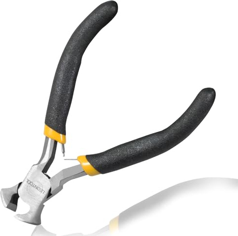 LEONTOOL End Cutting Pliers 4.5-Inch Nail Remover Tool Nail Puller Wire Cutters for Crafts End Nipper Staple Remover