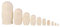 EXCEART Set of 10 Wooden Russian Matryoshka Nesting Dolls DIY Craft Kit for Decor, Beige Stacking Dolls