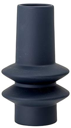 Bloomingville Isold Vase, in der Farbe Blau, aus Steingut, Maße: D12,5xH22 cm, 82050037