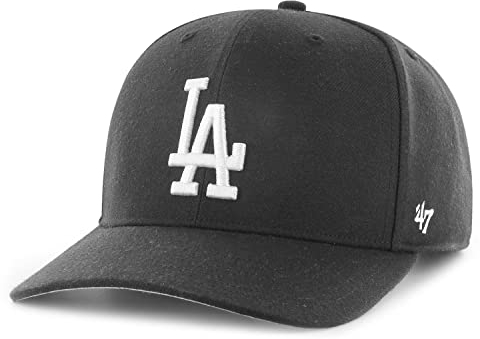 '47 Los Angeles Dodgers MLB Cold Zone Most Value P. DP Schwarz Verstellbare Snapback Cap One-Size