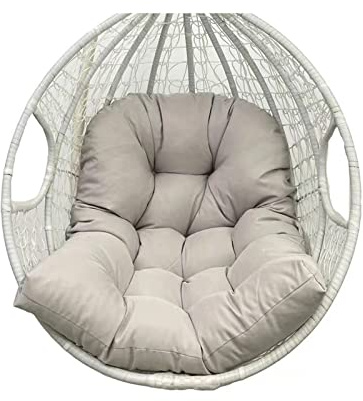 Awoyep Coussin de Chaise Suspendue en Polyrotin/Rotin - Rembourrage pour Balançoire avec Dossier, Panier de Balançoire, Chaise de Jardin (Color)