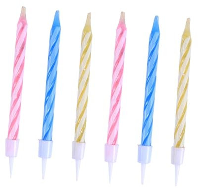 AOKWAWALIY Mini-Kerzen 60St tropffreie Spitzkerzen Zauberkerzen Geburtstagskerzen für Kuchen Duftkerzen farbige Teelichter Streichkerzen Kerzen wieder anzünden romantisch einstellen