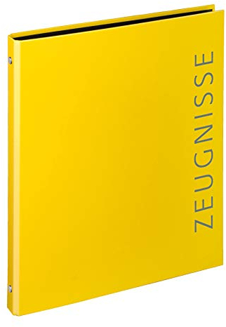 VELOFLEX 4144310 - Zeugnisringbuch Velocolor, DIN A4, gelb, 1 Stück
