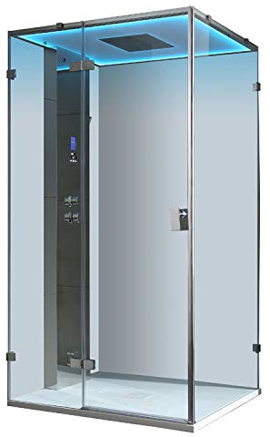 AWT Dampfdusche LD107F15 silber/120x90/links