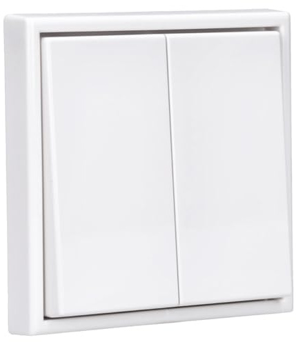 Jung Friends Of Hue Smart Switch FOHSLS995WW: Licht-Schalter dimmbar - kein Kabel, keine Batterien notwendig – kompatibel mit Philips Hue - Serie LS Alpinweiß