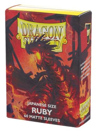 Arcane Tinmen AT-11137 Dragon Shield Japanese Size Matte Ruby (60 Sleeves)