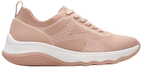 Clarks Circuit Tie, Zapatillas Mujer, Pale Peach, 42 EU