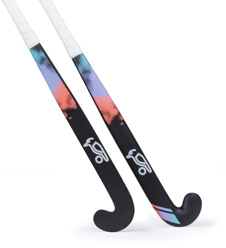 Kookaburra Hat Unisex Jugend Echo Hockey Stick-34 Hockeyschläger, Schwarz/Rosa/Violett, 34 Light
