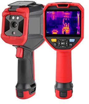 Cámara térmica Cámara termográfica infrarroja Alta resolución 320 X 240 Cámara térmica de Mano Termómetro infrarrojo Pantalla de 3,5 Pulgadas Diseño Compacto(UTI320E)