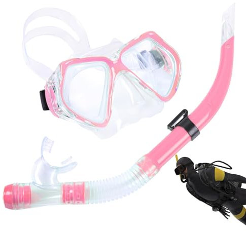 Set de esnórquel para Adultos, máscara de Buceo antivaho, antifugas, Kit de esnórquel antifugas, Kit de máscara Impermeable para esnórquel, Bebidas de esnórquel, Lente de para Nadar