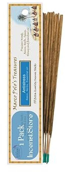 Antistress – Incenso al Miele 10 Bastoncini – Marco Polo's Treasures Fiore d'Oriente – 100% Naturale e Certificato Ecocert – Fatto a Mano in India – Profumo Rilassante e Calmante