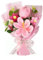 Funvalley Surperfect Crochet Flowers Bouquet Knitted Artificial Tulip Flower Bouquet for Anniversary Graduation Home Decoration