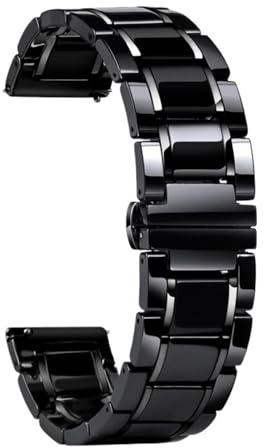 Keramiskt klockband med snabbkoppling justerbart spänne Universalrem for män kvinnor