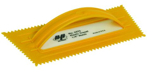Flooring & Tiling Notched Trowel Plastic 1/4 'V