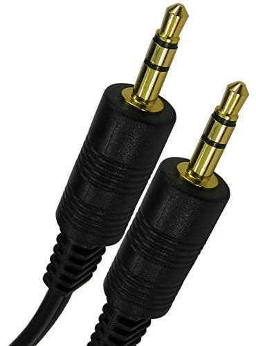 World of Data 1.5m 3.5mm Male Stereo JACK TO JACK Audio Cable 1.5m Lead BLACK colour