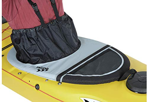 Prijon Traveller Nylon Spritzdecke Nylonspritzdecke Spritzrock, Farbe:Grau-Schwarz, Prijon Größen+Längen:Größe 3