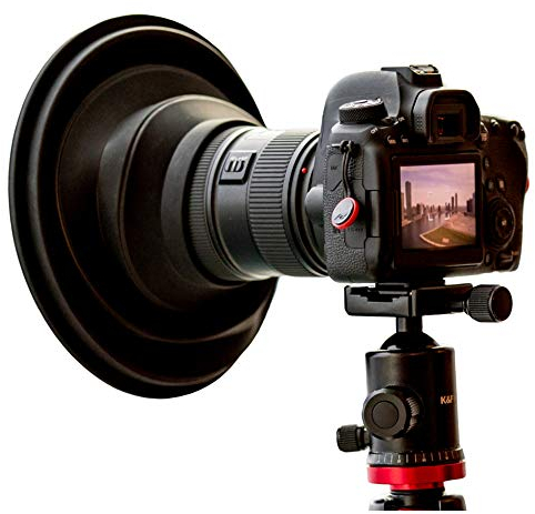 Original ULHgo Ultimate Lens Hood – Gegenlichtblende – Objektivhaube – DSLR Kamera Objektiv Anti Reflex Kamera Zubehör – Faltbarer Objektivschutz aus Gummi – Passt auf 49 mm - 82 mm Filtergewinde