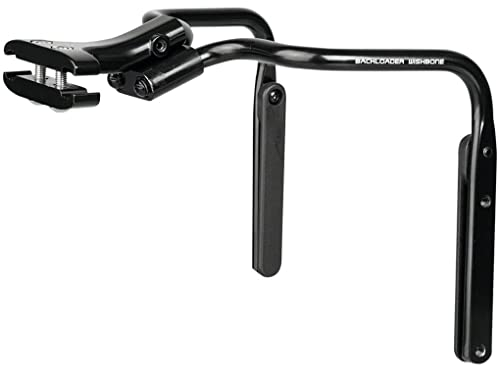 TOPEAK Unisex-Erwachsene BackLoader Querlenker, Anti-Swap Hinterradpacktasche Stabilisator, Aluminium, mit 2 Sets Flaschenhalter-Montage-Bossen Satteltasche, Black, One Size
