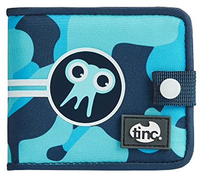 Tinc Unisex's Tonkin Camo Wallet Bi-Fold, Blue, Pocket Size