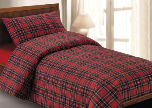Dorian Home - Set Copripiumino Singolo Cotone 100% Puro, Morbido e Certificato con 1 Sacco Copri Piumino 155x210 + 1 Federa Cuscino Letto 50x80 con Patella di 18 cm, Parure Copripiumino 4 Stagioni