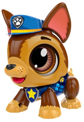 Build-a-Bot: Paw Patrol - Chase | Build Your Own Interactive Paw Patrol Characters | Easy Click 'n' Create System | 20+ Piece STEM Robot Kit for Kids | For Ages 3+