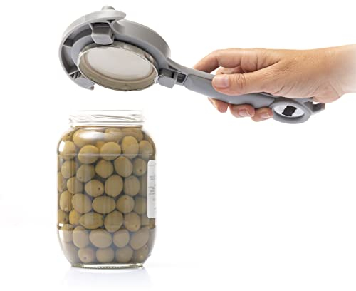 InnovaGoods V0103579 tapof Regulierbarer Dosenöffner für Einmachgläser, Dosen und Flaschen, Polycarbonat, Weib
