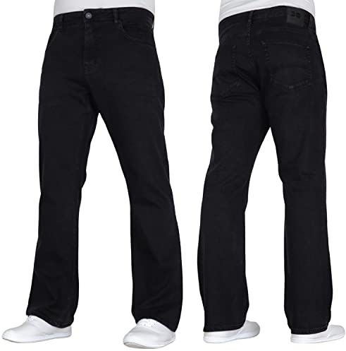 Crosshatch Mens Stretch Boot Cut Leg Flared Classic Retro Denim Jeasn by JeanBase