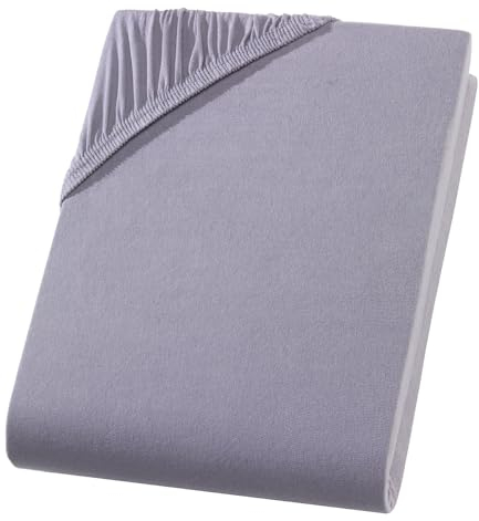 Visaggio Kinder Spannbettlaken 100% Baumwolle Jersey Spannbetttuch Bettlaken Betttuch Farben Größen wählbar 60x120 cm - 70x140 cm