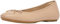 Fitflop Women's DELICATO Bow Soft Leather Ballet Flats Shoe, Classic Beige, 6 UK