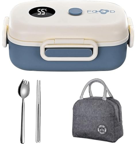 ART LUNIC Bento-Box mit intelligenter Temperaturanzeige, Lunchbox mit Lunchbehälter, Thermo-Bento-Box, Lunchbox für Erwachsene