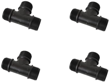 Lot de 4 Raccords Plomberie Filetés en Polypropylène - PN10 - 1 x 1 x 1''