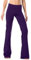 SAFORT Regular/Tall Bootcut Yoga Hose mit 71cm/76cm/81cm/86cm Schrittlänge, 4 Hosentaschen,Lange Bootleg-Hose - Lila - XXL
