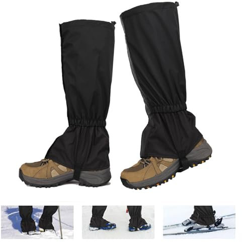 mohito Outdoor Gamaschen Kinder,Wandergamaschen,Wasserdicht Warm Regengamaschen,Outdoor-Wandern, Skifahren und Bergsteigen, Schnee-, Regen-, Schlamm- und Windschutzschuhe und -Hosen