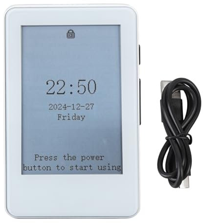 & EBook Reader, Ereader Portátil con Pantalla de Tinta E de 2.7 Pulgadas, Tableta Digital de Color Borrosa y Amigable con los Ojos con Bluetooth, Audiolibros, Reproductor de MP3