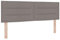 vidaXL Kopfteil Linien-Design Taupe 140 cm Stoff