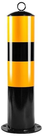 Générique Borne d'avertissement de sécurité pour barrière de stationnement, hauteur 50 cm, pour les rues, les supermarchés