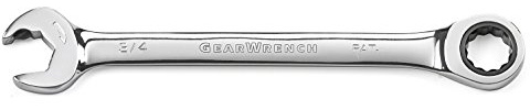 GEARWRENCH Open End Ratcheting Combination Wrench 7/16, 12 Point- 85574