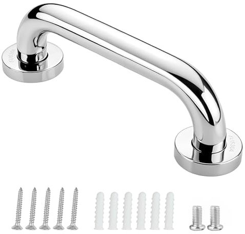Maniglie per anziani, in acciaio inox, per vasca e bagno, WC, montaggio a parete, antiscivolo, impugnatura di sicurezza (1 PC