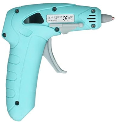 Mini Pistola de Pegamento Caliente Inalámbrica, Plástico y Silicona, de Calefacción Electrónico Compacto de Alta Tecnología, Pistola de Pegamento Caliente Recargable por USB