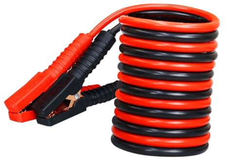 Hemobllo 1 pièce Câble de Démarrage Urgence Pince Batterie Cuivre pour Voiture Au Gel et Flexible pour Suv et Véhicules Utilitaires