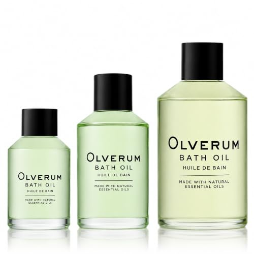 Olverum Bath Oil Bundle 250ml, 125ml, 60ml Luxury Muscle Soothing Bath Soak | Relaxing Aromatherapy Oil with Concentrated Blend of 10 Essential Oils - Natural, Vegan - Bath Oils for Women & Men