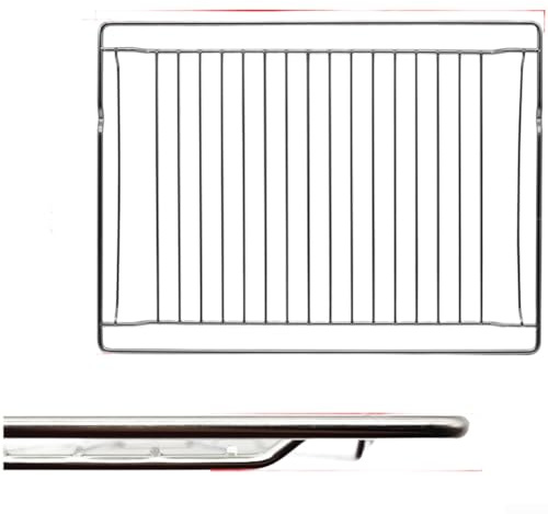 Griglia in acciaio inox 304, per fornelli da incasso, resistente al calore fino a 800 °C, resistente alle alte prestazioni, dimensioni: 44,8 x 33,7 x 1,7 cm